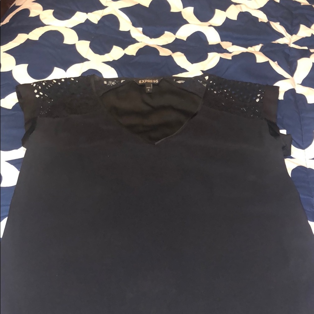 Black silky Express blouse